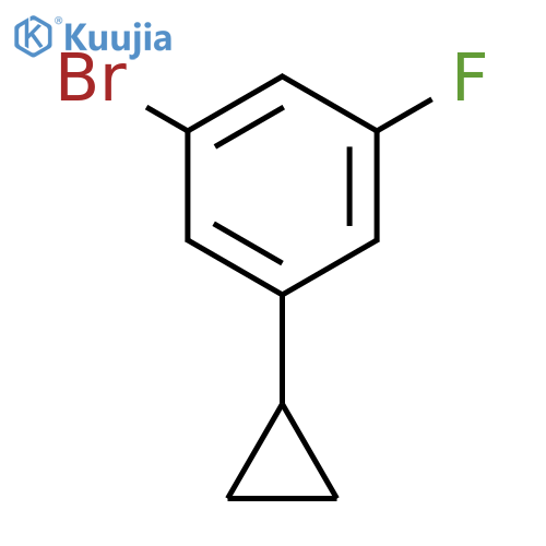 1-Bromo-3-cyclopropyl-5-fluorobenzene structure