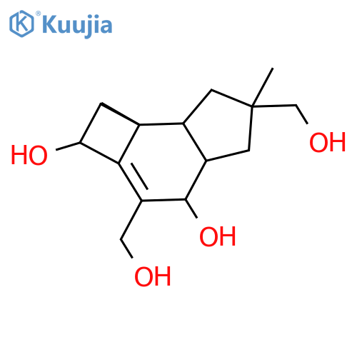 (2S,4S,4aR,6R,7aS,7bR)-2,4,4a,5,6,7,7a,7b-octahydro-3,6-bis(hydroxymethyl)-6,7b-dimethyl-1H-cyclobuta[e]indene-2,4-diol structure