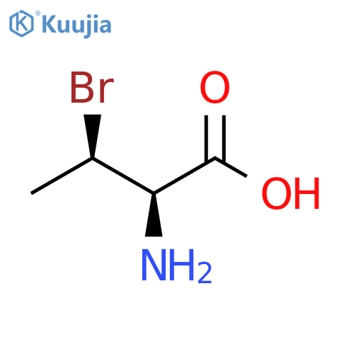 (2R,3R)-2-amino-3-bromobutanoic acid structure