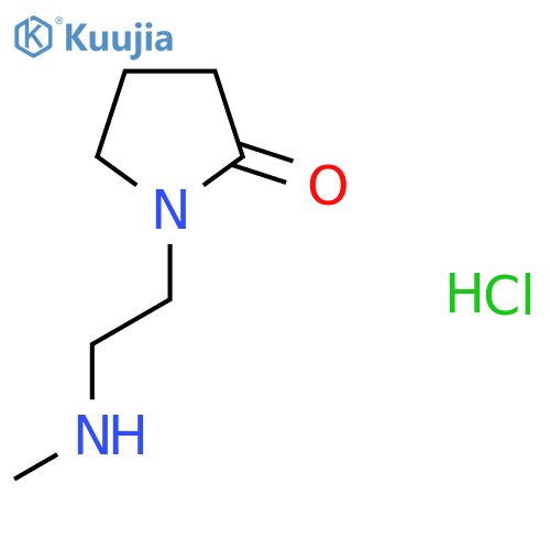 1-[2-(Methylamino)ethyl]pyrrolidin-2-one hydrochloride structure