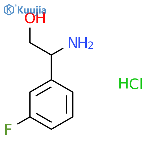 2-Amino-2-(3-fluorophenyl)ethanol hydrochloride structure