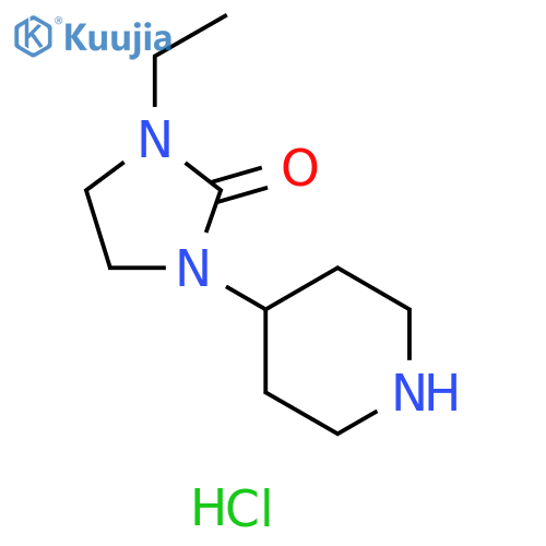 1-ethyl-3-(4-piperidyl)imidazolidin-2-one;hydrochloride structure