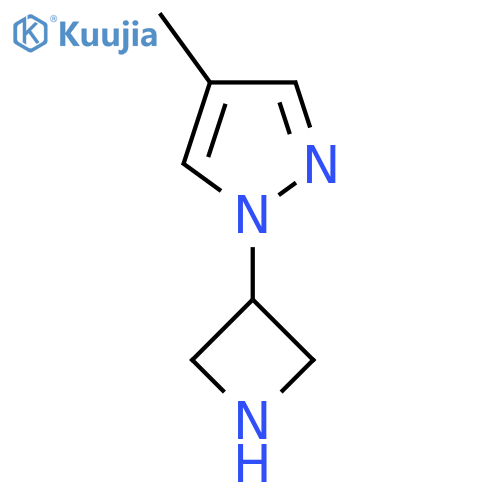 1-(Azetidin-3-yl)-4-methyl-1H-pyrazole structure