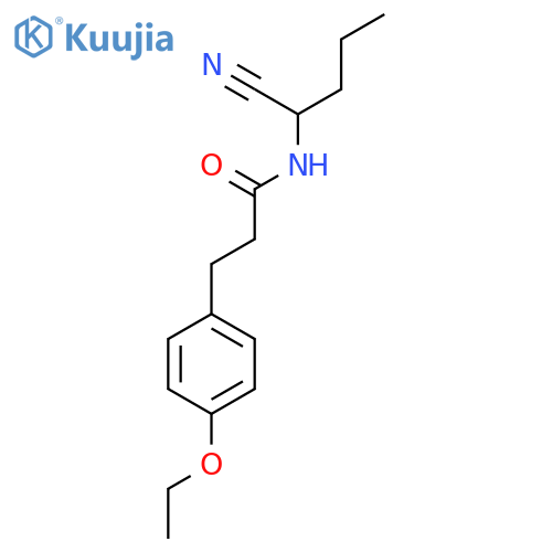 N-(1-cyanobutyl)-3-(4-ethoxyphenyl)propanamide structure