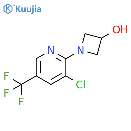 1-3-Chloro-5-(trifluoromethyl)pyridin-2-yl-azetidin-3-ol structure