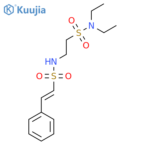 N-[2-(diethylsulfamoyl)ethyl]-2-phenylethene-1-sulfonamide structure