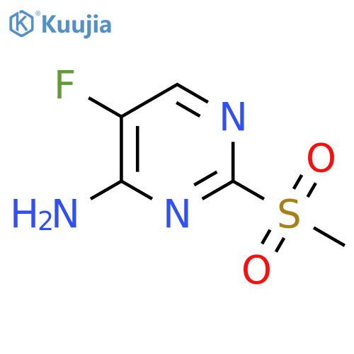 5-Fluoro-2-methanesulfonylpyrimidin-4-ylamine structure