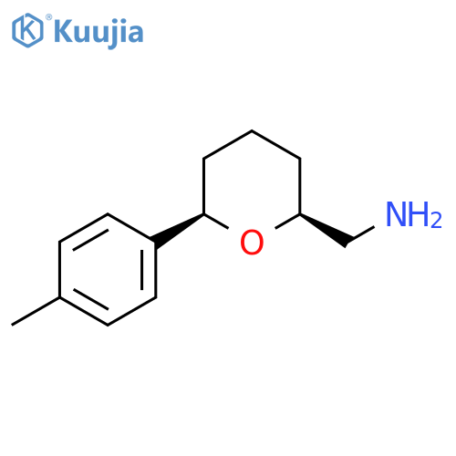 ((2S,6R)-6-(P-TOLYL)TETRAHYDRO-2H-PYRAN-2-YL)METHANAMINE structure