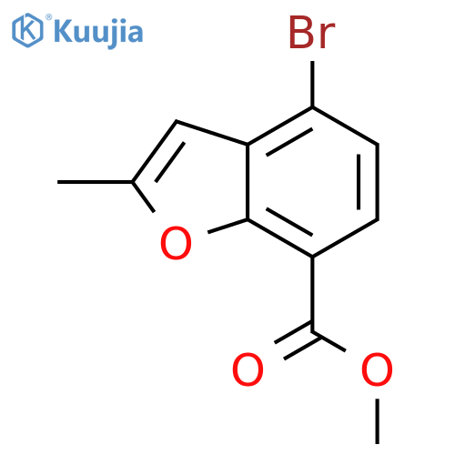 methyl 4-bromo-2-methyl-1-benzofuran-7-carboxylate structure