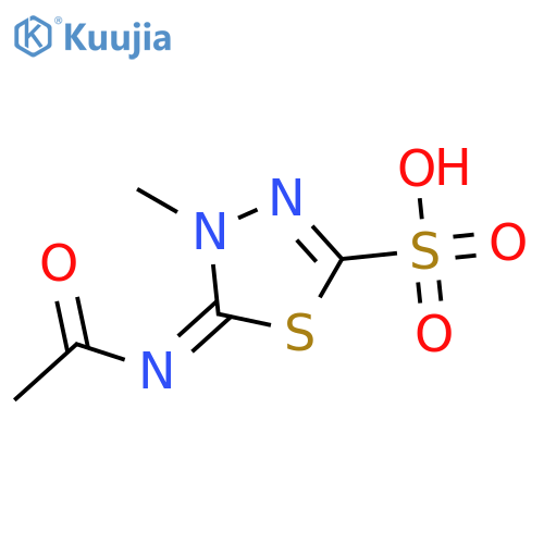 5-(Acetylimino)-4,5-dihydro-4-methyl-1,3,4-thiadiazole-2-sulfonic Acid structure