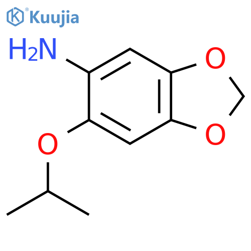 6-Isopropoxybenzo[d][1,3]dioxol-5-amine structure