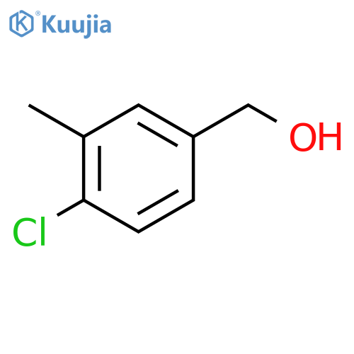 (4-chloro-3-methylphenyl)methanol structure