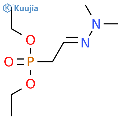 Phosphonic acid, [2-(dimethylhydrazono)ethyl]-, diethyl ester structure
