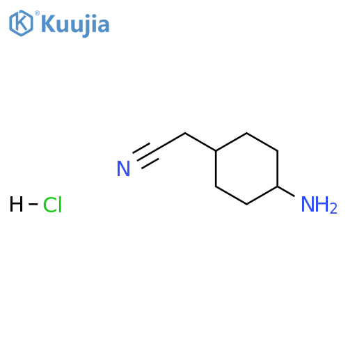 2-[trans-4-aminocyclohexyl]acetonitrile hydrochloride structure