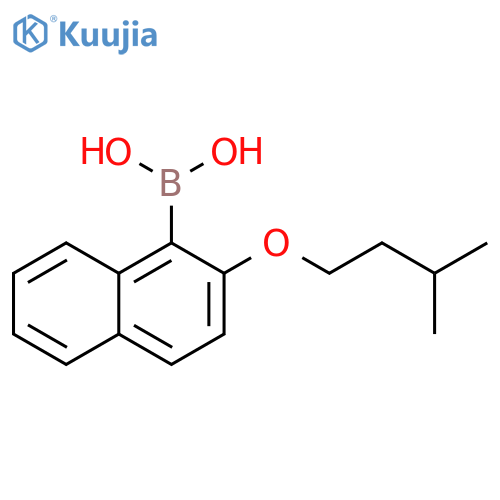 2-(3-methylbutoxy)naphthalen-1-ylboronic acid structure