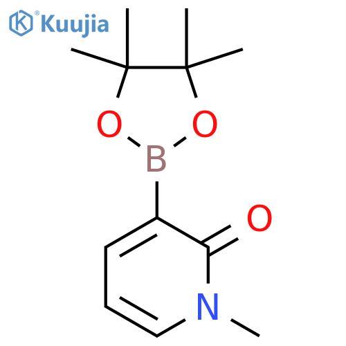 1-methyl-3-(4,4,5,5-tetramethyl-1,3,2-dioxaborolan-2-yl)pyridin-2-one structure