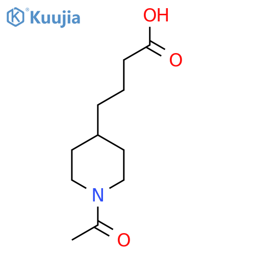 4-(1-Acetyl-4-piperidinyl)butyric acid structure