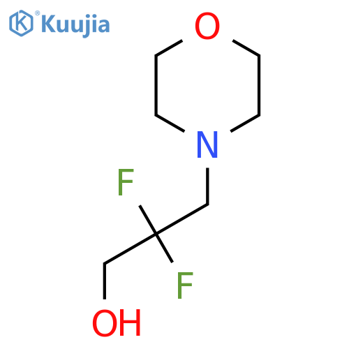 2,2-Difluoro-3-(morpholin-4-yl)propan-1-ol structure