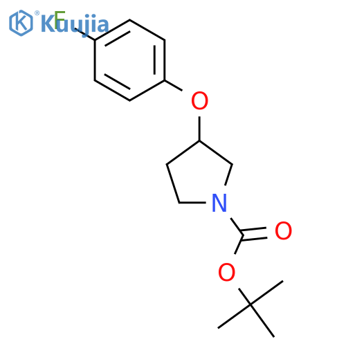 (R)-tert-Butyl 3-(4-fluorophenoxy)pyrrolidine-1-carboxylate structure