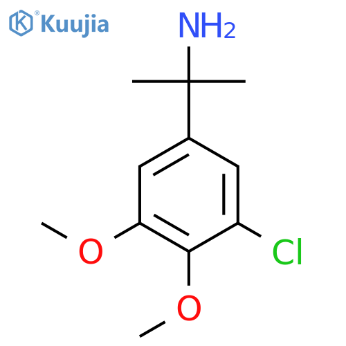 2-(3-chloro-4,5-dimethoxyphenyl)propan-2-amine structure