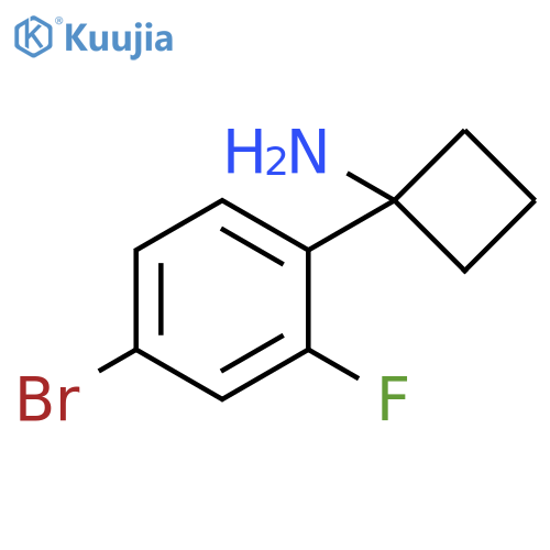 1-(4-bromo-2-fluorophenyl)cyclobutan-1-amine structure