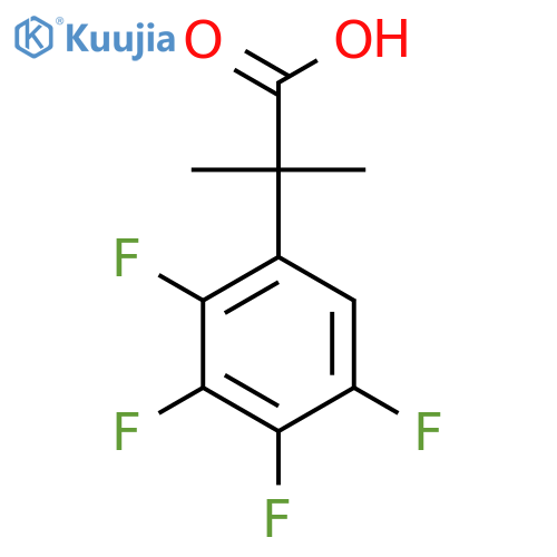 2-methyl-2-(2,3,4,5-tetrafluorophenyl)propanoic acid structure