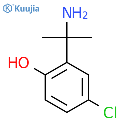 2-(2-Aminopropan-2-yl)-4-chlorophenol structure