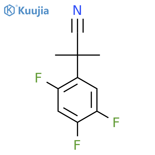 2-methyl-2-(2,4,5-trifluorophenyl)propanenitrile structure