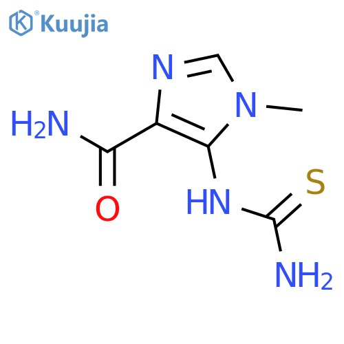5-[(aminothioxomethyl)amino]-1-methyl-1H-Imidazole-4-carboxamide structure