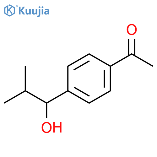 1-4-(1-Hydroxy-2-methylpropyl)phenylethanone structure