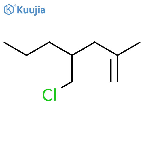 1-Heptene, 4-(chloromethyl)-2-methyl- structure