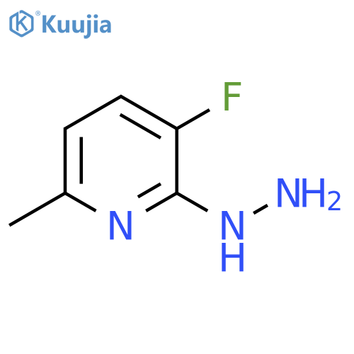 3-fluoro-2-hydrazinyl-6-methylpyridine structure