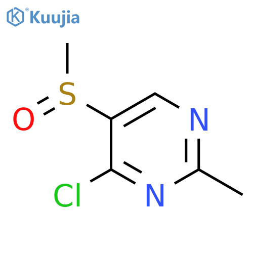 4-Chloro-2-methyl-5-(methylsulfinyl)pyrimidine structure