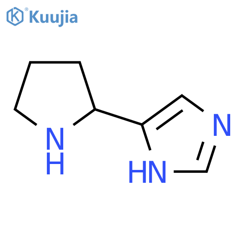 5-(pyrrolidin-2-yl)-1H-imidazole structure