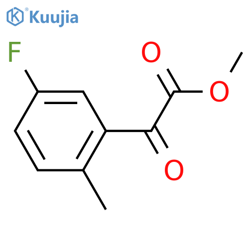 Methyl 2-(5-fluoro-2-methylphenyl)-2-oxoacetate structure