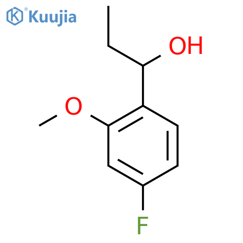 1-(4-FLUORO-2-METHOXYPHENYL)PROPAN-1-OL structure