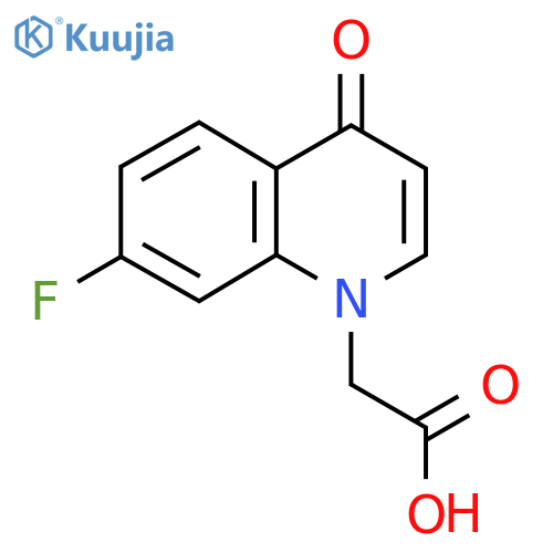 (7-Fluoro-4-oxo-4H-quinolin-1-yl)-acetic acid structure