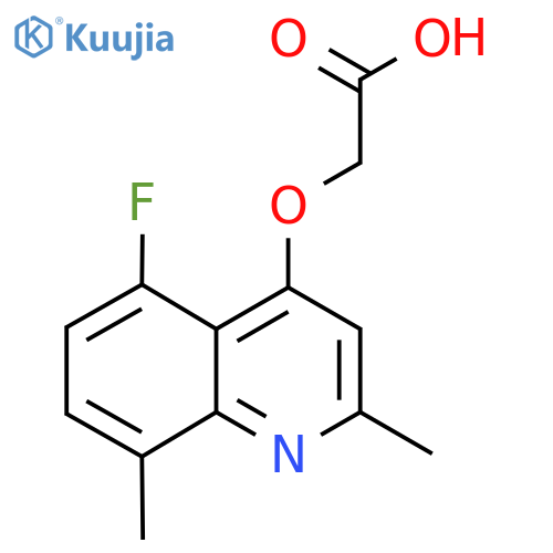 2-((5-Fluoro-2,8-dimethylquinolin-4-yl)oxy)acetic acid structure