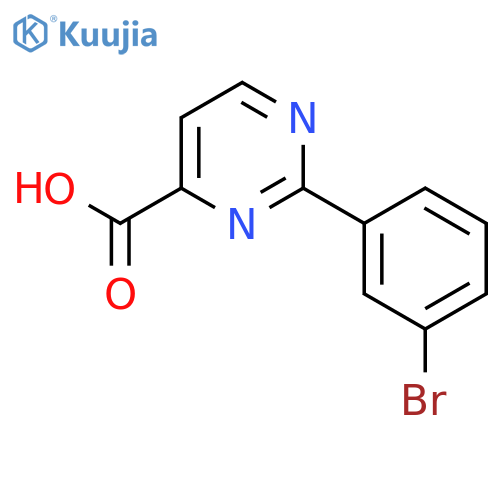 2-(3-Bromophenyl)pyrimidine-4-carboxylic acid structure