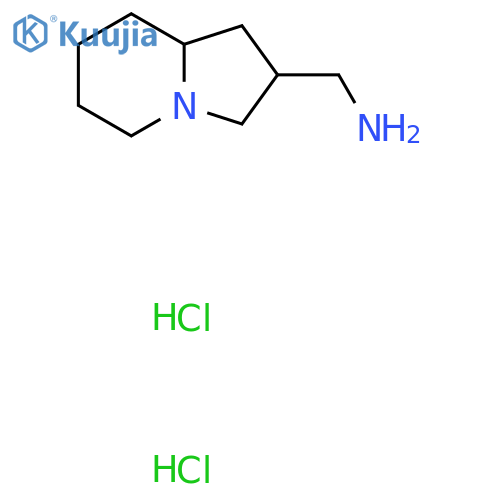 (octahydroindolizin-2-yl)methanamine dihydrochloride structure