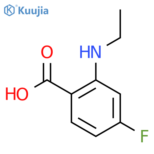 2-(Ethylamino)-4-fluorobenzoic acid structure
