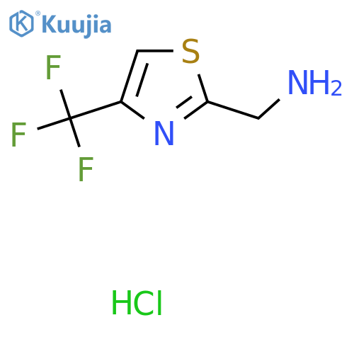 4-(trifluoromethyl)-1,3-thiazol-2-ylmethanamine hydrochloride structure