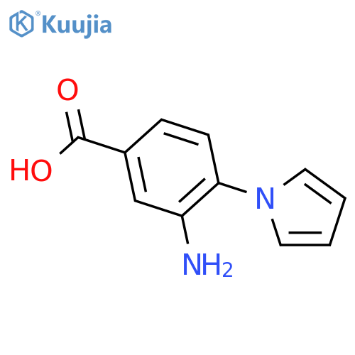 3-Amino-4-(1H-pyrrol-1-yl)benzoic acid structure