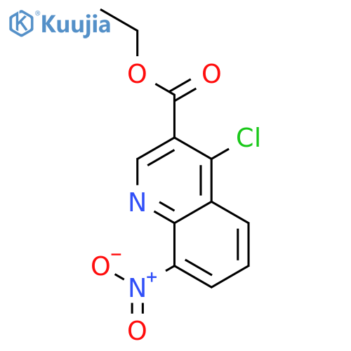 ethyl 4-chloro-8-nitro-quinoline-3-carboxylate structure