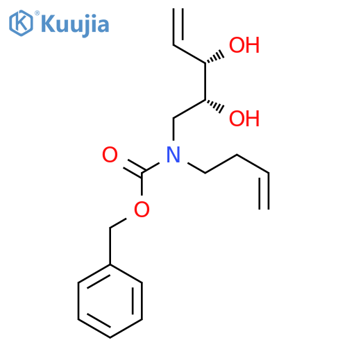 5-3-Buten-1-yl(phenylmethoxy)carbonylamino-1,2,5-trideoxy-D-erythro-pent-1-enitol structure