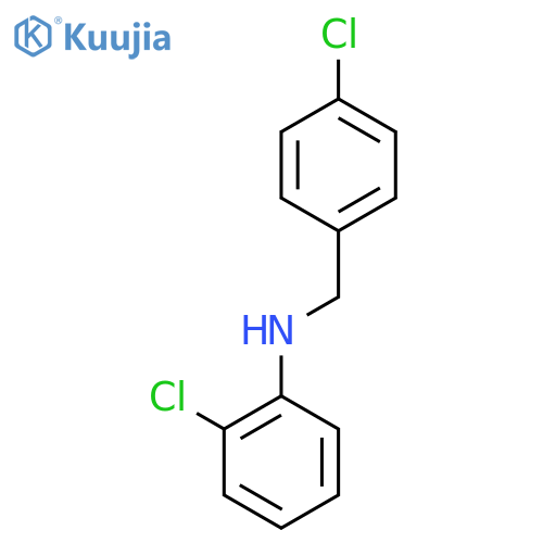 Benzenemethanamine, 4-chloro-N-(2-chlorophenyl)- structure