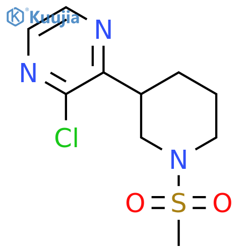 2-Chloro-3-(1-(methylsulfonyl)piperidin-3-yl)pyrazine structure