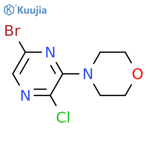 4-(6-Bromo-3-chloropyrazin-2-yl)morpholine structure