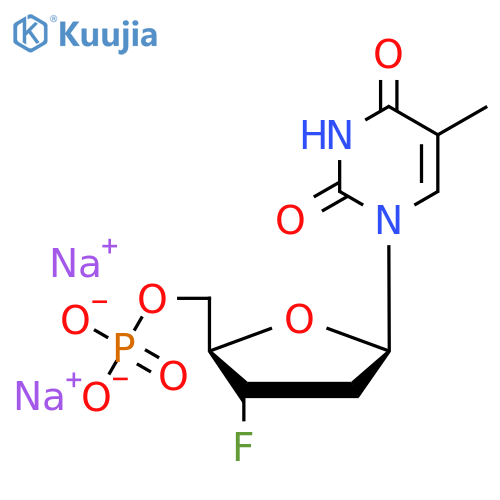 3’-Deoxy-3’-fluorothymidine-5’-monophosphate Disodium Salt structure