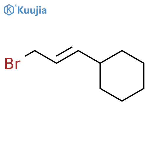 (3-bromoprop-1-en-1-yl)cyclohexane structure